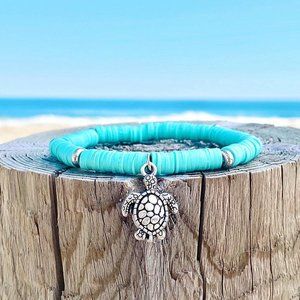 Teal Sea Turtle Bracelet
